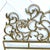 Hollywood Regency Rococo-Style Gold-Gilt Cast Metal Scrollwork Headboard French Style For Sale - Image 4 of 10