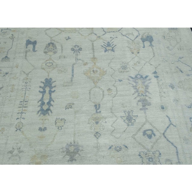 Turkish Oushak Rug 7'11" x 10'3" #18693 For Sale In Houston - Image 6 of 8