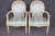 French Set 10 French Louis XVI Style Parcel Gilt Dining Chairs. For Sale - Image 3 of 16