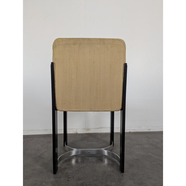 Wood Italian Design Wood and Chrome Chairs, Set of 4 For Sale - Image 7 of 9
