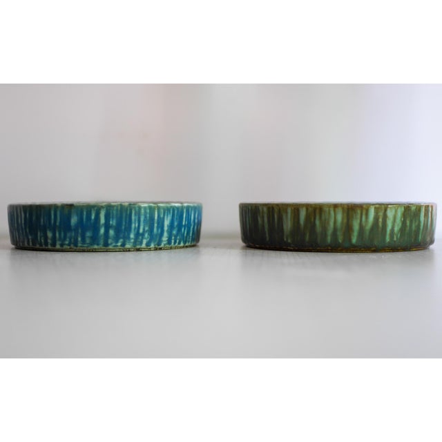 1960s Scandinavian Art Pottery Birka Bowls by Gunnar Nylund from Rörstrand, Sweden, 1960s, Set of 2 For Sale - Image 5 of 15