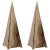 Large Brass Pyramid Table Lamps, 1980s, Set of 2 For Sale - Image 6 of 6