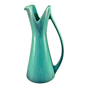 Vintage Mid Century Modern Aqua Blue Tall u.s.a Royal Haeger Vase Pitcher