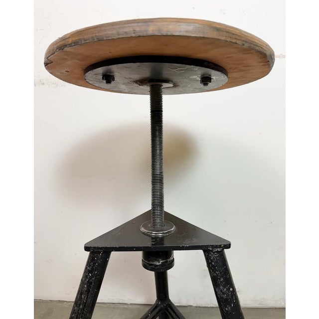 Industrial Workshop Swivel Stool, 1960s For Sale - Image 14 of 17