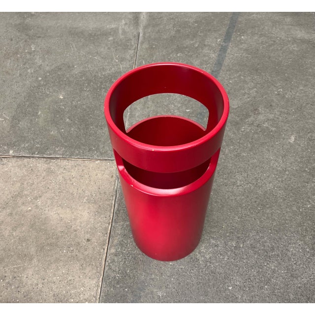 1960s Mid-Century Modern Space Age German Red Umbrella Stand, 1960s For Sale - Image 5 of 18