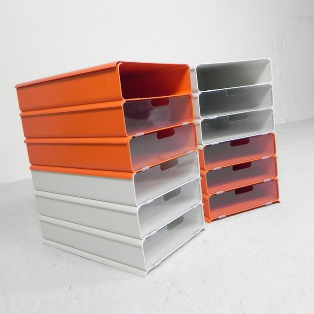 Plastic Letter Trays by Giugiaro for Lavatelli, 1970s, Set of 12 For Sale - Image 7 of 18