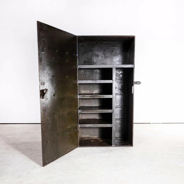English Industrial Strong Locker, 1920s For Sale - Image 13 of 15