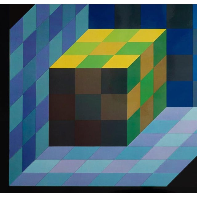 Modern Victor Vasarely, TRIDIM C, Photogravure For Sale - Image 3 of 5