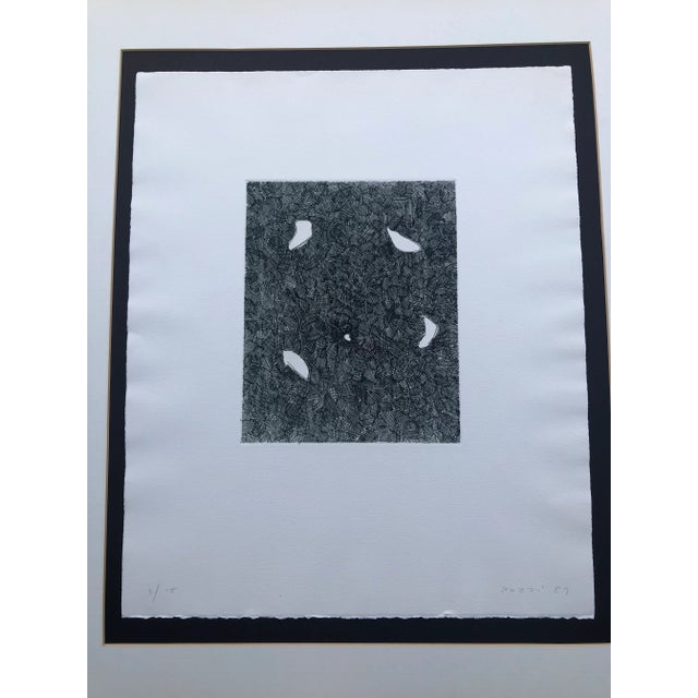 Vintage numbered and signed print of ink on paper by16.5 Lucio Pozzi(b. 1935, Milan, Italy) is a multifaceted artist who...