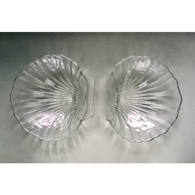 Vintage Pressed Glass Seashell Serving Dishes- a Pair For Sale - Image 13 of 13