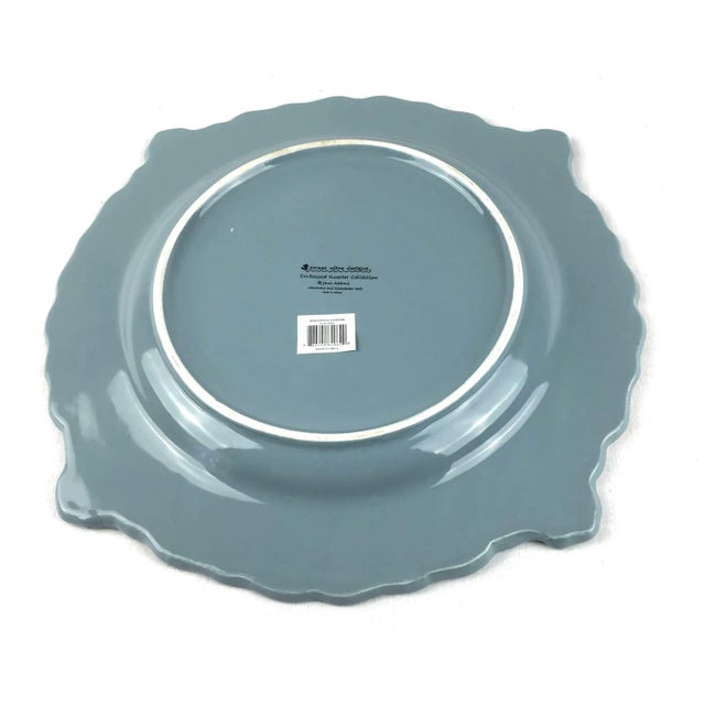 Blue Ceramic Rooster Plate For Sale In Portland, ME - Image 6 of 10