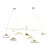 Monumental Daniel Becker 'Emily 7' Chandelier in Brass With Oak for Moss Objects For Sale