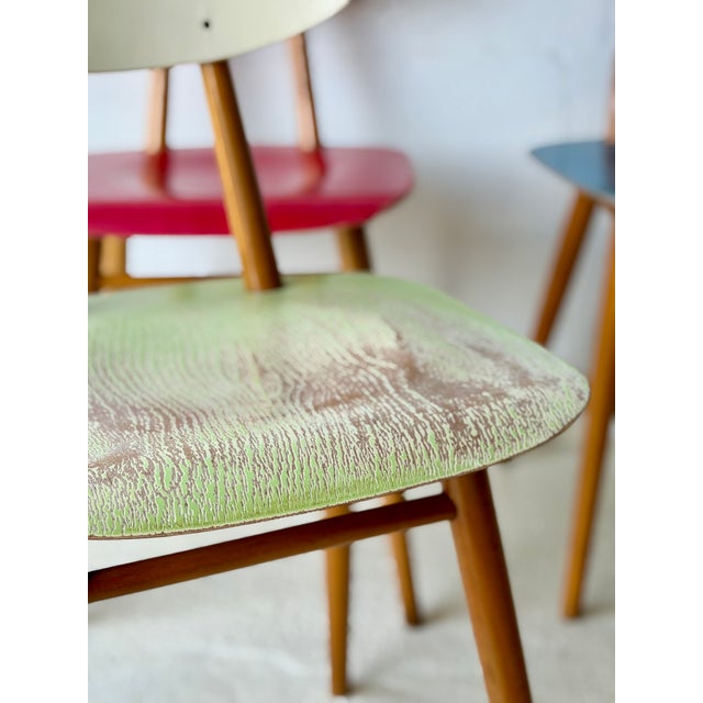 Bistro Chairs from Ton, 1960, Set of 4 For Sale - Image 9 of 18