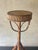 Hollywood Regency Vintage Coastal Handcrafted Bamboo & Cane Pedestal Plant Stand For Sale - Image 3 of 6