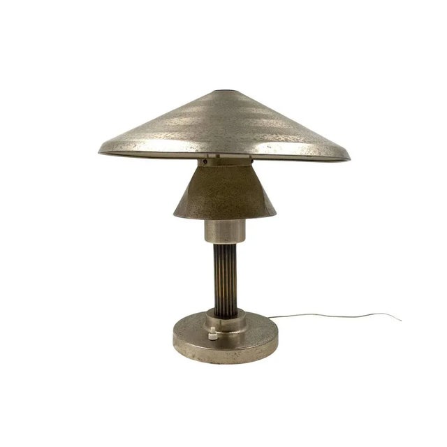 Mid-Century Modern Art Deco Table Lamp from Philips Milano, Italy, 1930s For Sale - Image 3 of 14