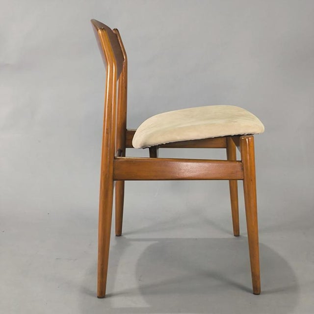 Vintage Teak Chairs by Leonardo Fiori for Isa, 1950, Set of 6 For Sale - Image 3 of 10