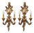 Hand-Carved Wood Wall Lamps, 1890s, Set of 2 For Sale