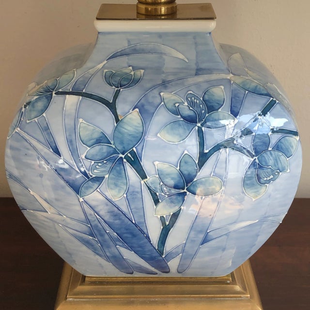 Wildwood Late 20th Century Wildwood Chinoiserie Floral Table Lamp For Sale - Image 4 of 12