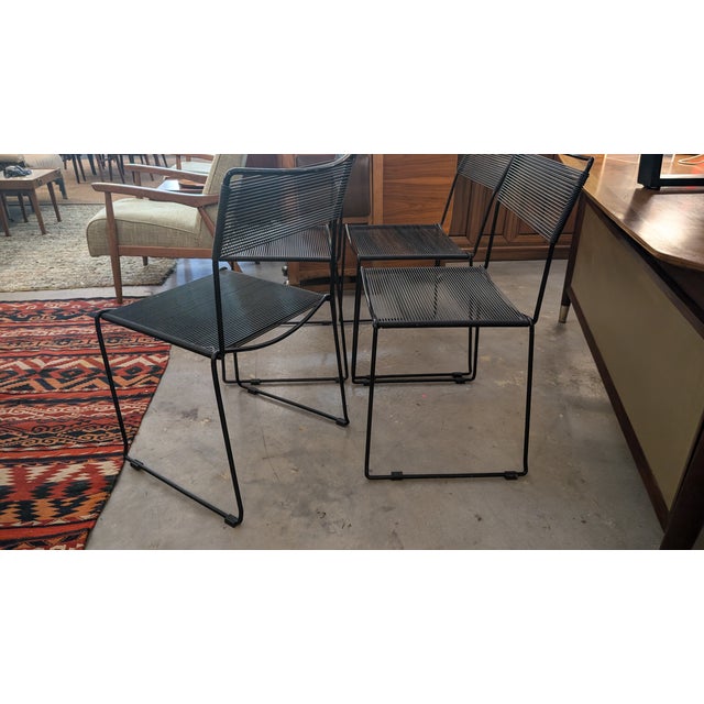 Set of 4 1980s “Spaghetti Chairs” for Alias For Sale In Charleston - Image 6 of 12