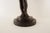 Black Vintage Classical Figurative Statue Holding Seashell on Round Base For Sale - Image 8 of 18