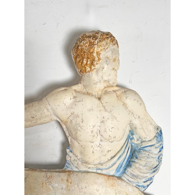 Neoclassical 19th Century Antique French Neoclassical Plaster Relief Sculpture For Sale - Image 3 of 10
