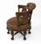 19th Century Carved Oak and Leather Burgermeister Chair For Sale - Image 11 of 14
