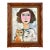2026 Young Lady With Her Cat Painting in Vintage French Frame For Sale