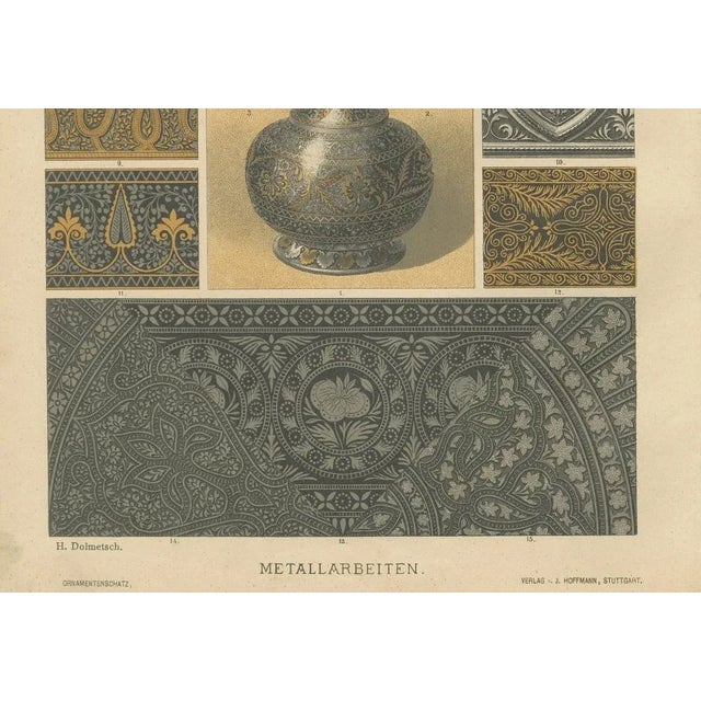 Paper Metalwork and Textile Motifs, 1887, Paper, Set of 2 For Sale - Image 7 of 10