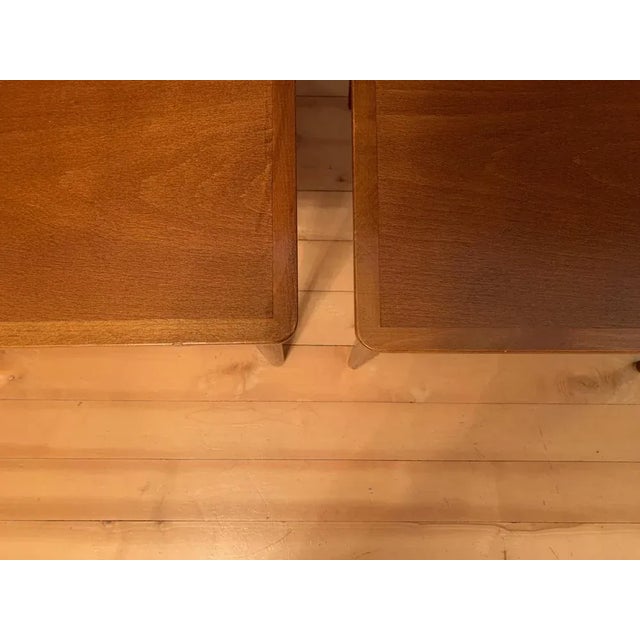 Brown Mahogany Side Tables, Denmark, 1950s, Set of 2 For Sale - Image 8 of 12