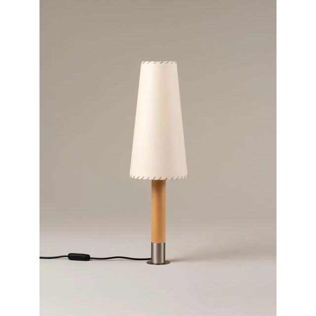 Contemporary Nickel Básica M2 Table Lamp by Santiago Roqueta, Santa & Cole For Sale - Image 3 of 9