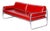 Bauhaus Sofa in Chrome and Leather attributed to Hynek Gottwald, Czech, 1930s For Sale