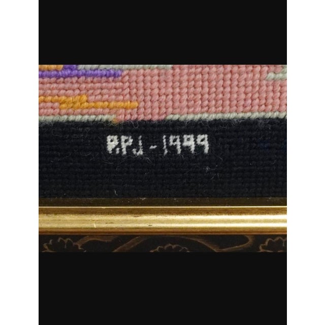 Rosemary Pipkin Jackson (American 20th Century), Nefertiti Needlework Panel, Signed For Sale - Image 11 of 12