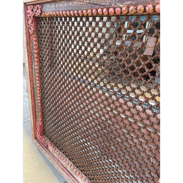 1920s Rajasthani Jali Window Screen For Sale - Image 4 of 7