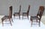 Antique Pressed Back Oak Dining Chairs With Leather Seats - Set of 4 For Sale - Image 17 of 18