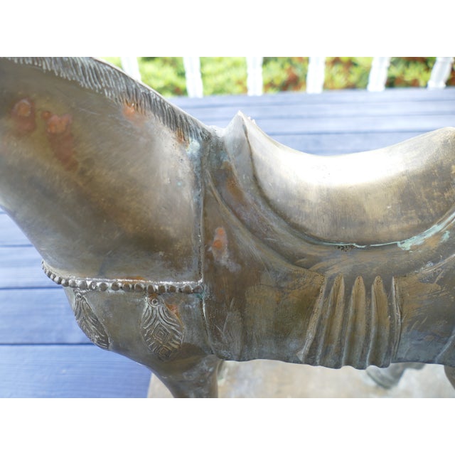 Chinese Early 20th Century Chinese Bronze Horse Sculpture For Sale - Image 3 of 18