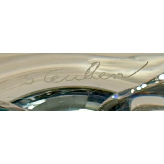 Steuben Mid 20th Century Steuben Crystal Floret Bowl Designed by Donald Pollard For Sale - Image 4 of 14