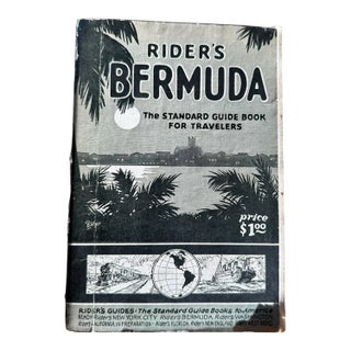 1928 Rider’s Bermuda Travel Guide Book Second Edition Paperback For Sale