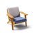 Hans Wegner for Getama Ge290 Mid Century Oak Lounge Chair For Sale - Image 9 of 10