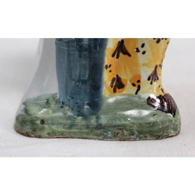 Polychrome Earthenware Virgin and Child, 18th Century For Sale - Image 14 of 18