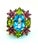 Bochic "Orient" Diamond, Peridot, Amethyst & Blue Topaz Ring Set 18K & Silver For Sale - Image 17 of 18