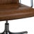 T69 Table and Swivel Chairs in Wood, Cognac Leather and Chrome by Osvaldo Borsani, Set of 5 For Sale - Image 10 of 18