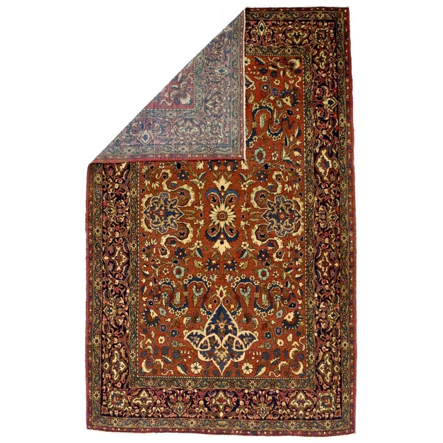 Isfahan Rug 4'6" x 7’3". The picturesque, old Persian capital, which since the early 20th century has woven fine or...
