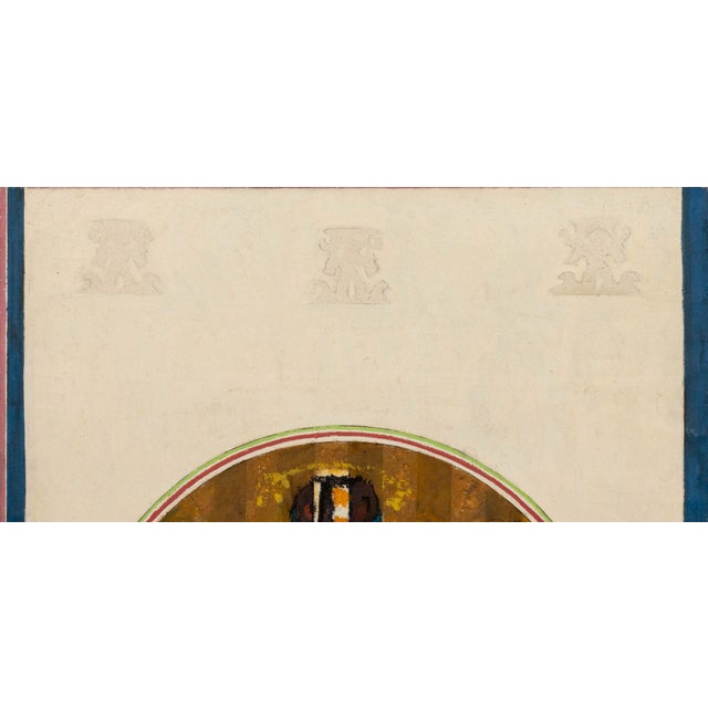 Cream Agudelo Abstract Figural Composition Oil on Canvas For Sale - Image 8 of 10