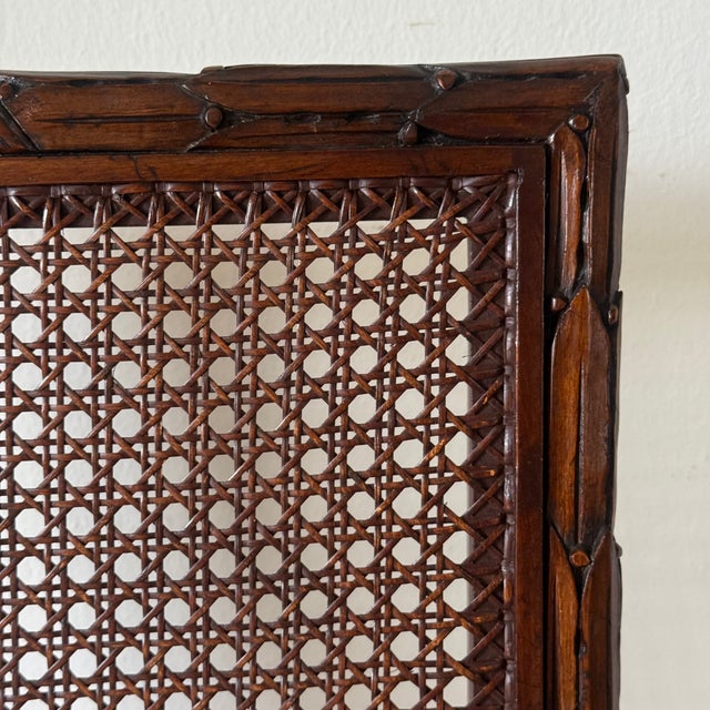 Vintage Neoclassical Cane Back Dining Chairs by Karges, Set of 8 For Sale In Los Angeles - Image 6 of 11
