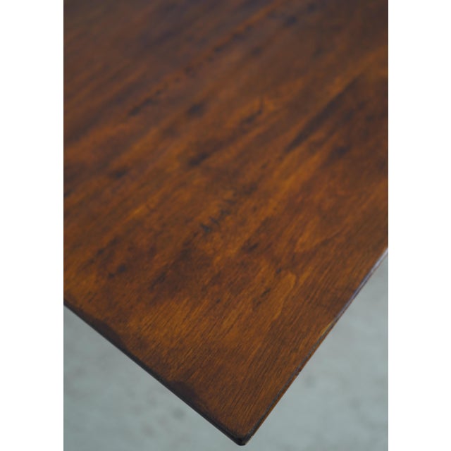 2010s Nichols & Stone by Stickley Trestle Dining Room Table For Sale - Image 5 of 18