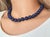 2020s Lapis Lazuli Beaded Necklace With Sterling Silver Lapis Clasp, 17.5 Inches For Sale - Image 5 of 8