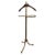 Gold Mid-Century Hollywood Regency Italian Brass and Wood Valet Stand Dressboy by Milo Baughman, 1970s For Sale - Image 8 of 8