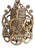 Italian Peacock Style Rattan Pendant Light, 1960s For Sale