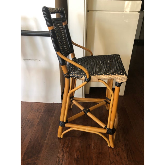 Palecek Bistro Style Rattan & Wicker Counter Stools A Pair Chairish