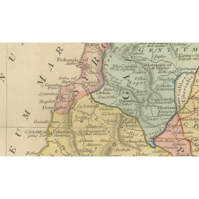 Holy Land Map from Wilkinson, 1819 For Sale - Image 9 of 10